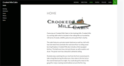 Desktop Screenshot of crookedmilecabin.com
