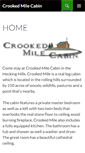 Mobile Screenshot of crookedmilecabin.com