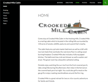 Tablet Screenshot of crookedmilecabin.com